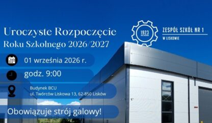 Uroczyste Rozpoczęcie Roku Szkolnego 2026/2027